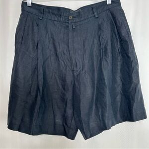 Evergreen summer linen classic chino shorts black size 36 golf